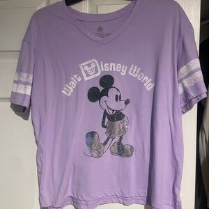 Disney Lavender Mickey Mouse Tee